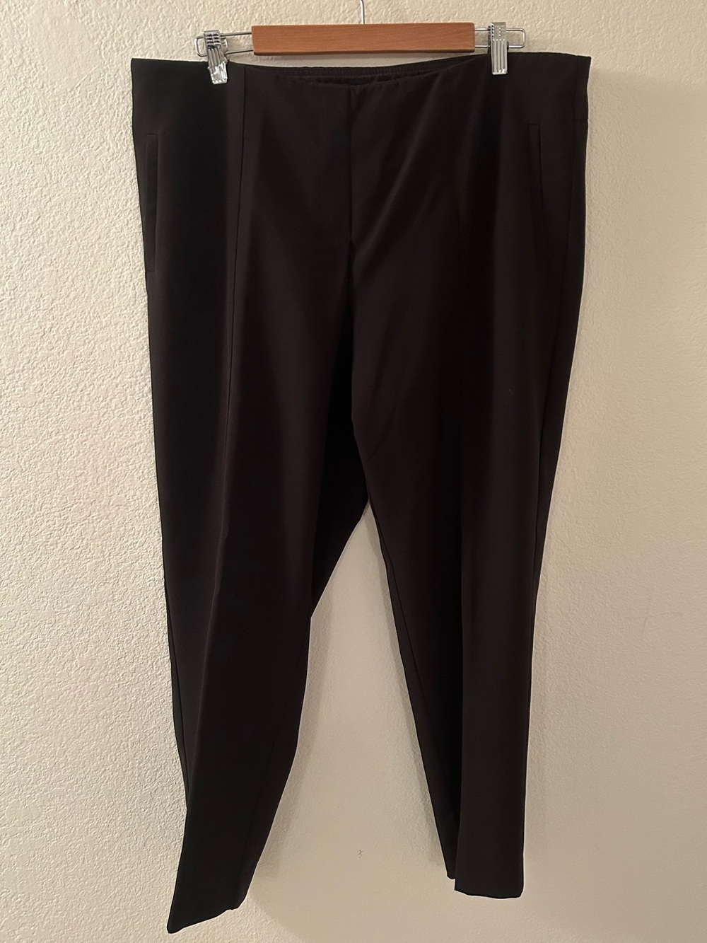 Zac & Rachel Black Women's Straight-Leg Dress Trousers